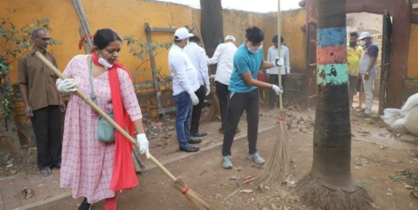 उपमुख्यमंत्र्यांच्या किसन नगरमध्ये सर्वंकष स्वच्छता