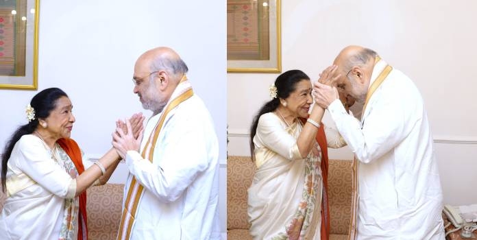 asha bhosle and amit shah