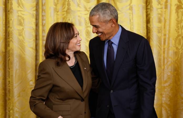 Kamala Harris Obama couple