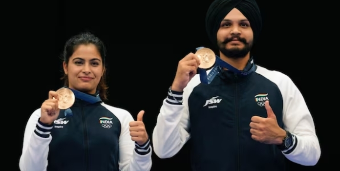 manu bhaker and sarabjot