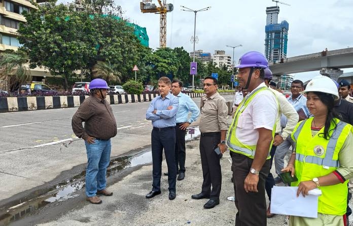 bmc commissioner visited costal road porject 